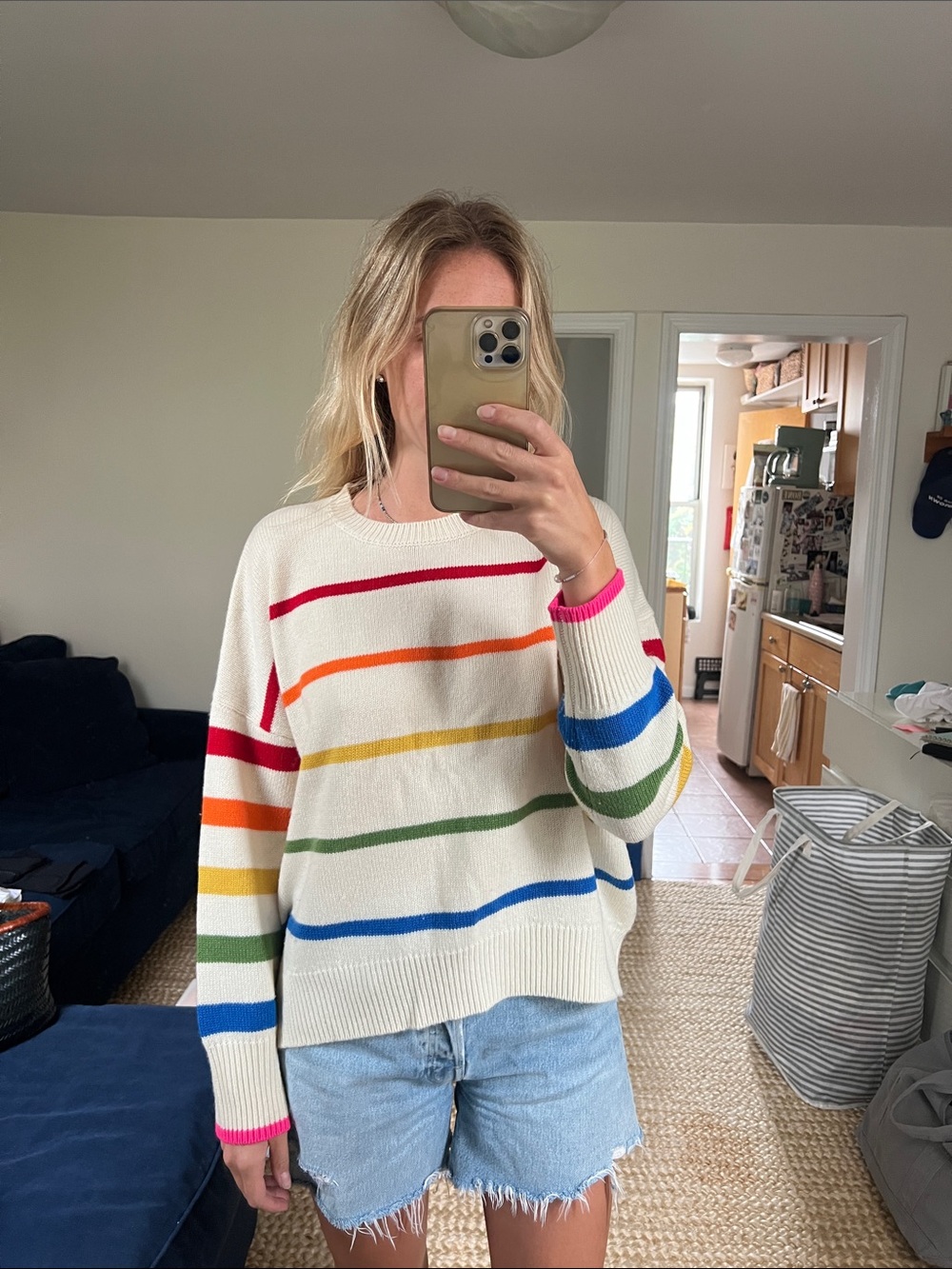 Sundry Rainbow Sweater